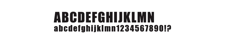E-02 のフォント見本