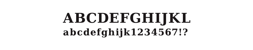 E-53 のフォント見本