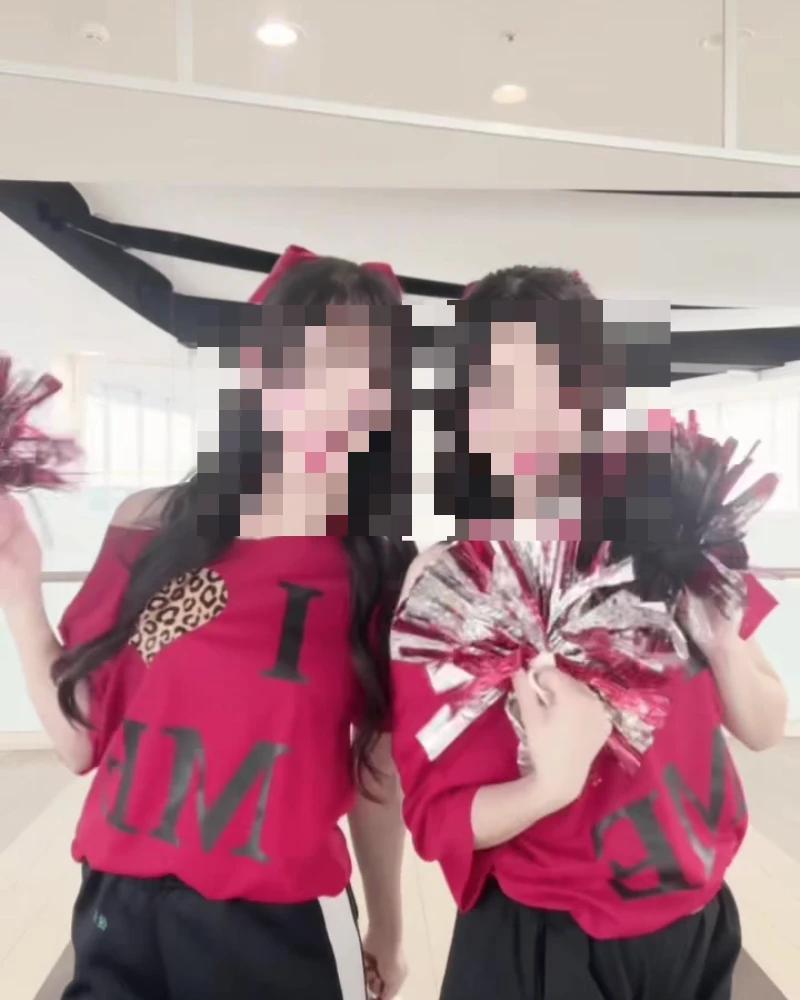 今年の体育祭は相方と同じブロック♡チアガールなったよ✧*｡クラTアレンジしたんやけど激カワじゃない！？#クラt #福岡 #チアガール #体育祭 #PR @3TLAB_オリジナルTシャツ
